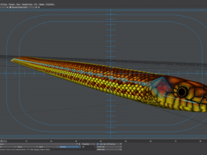 yellow snake - animated 3D Модель
