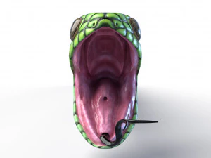 Boomslang snake - animated 3D Model