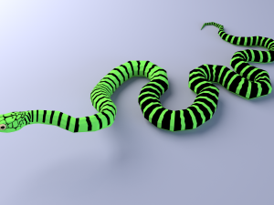 boomslang snake - animated Modèle 3D