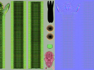 Boomslang snake - animated 3D Model