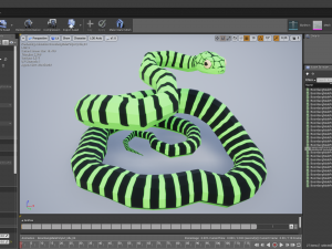 boomslang snake - animated Modèle 3D