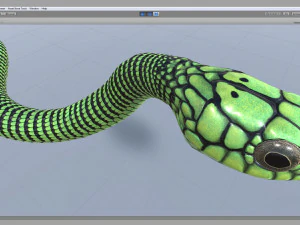 Boomslang snake - animated 3D Model