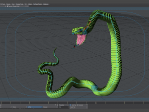 boomslang snake - animated Modèle 3D