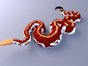 blood python - animated Modello 3D