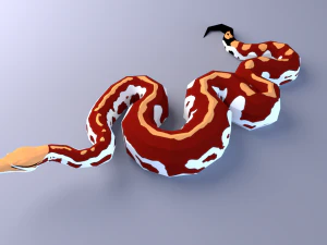 Blood python - animated 3D Model