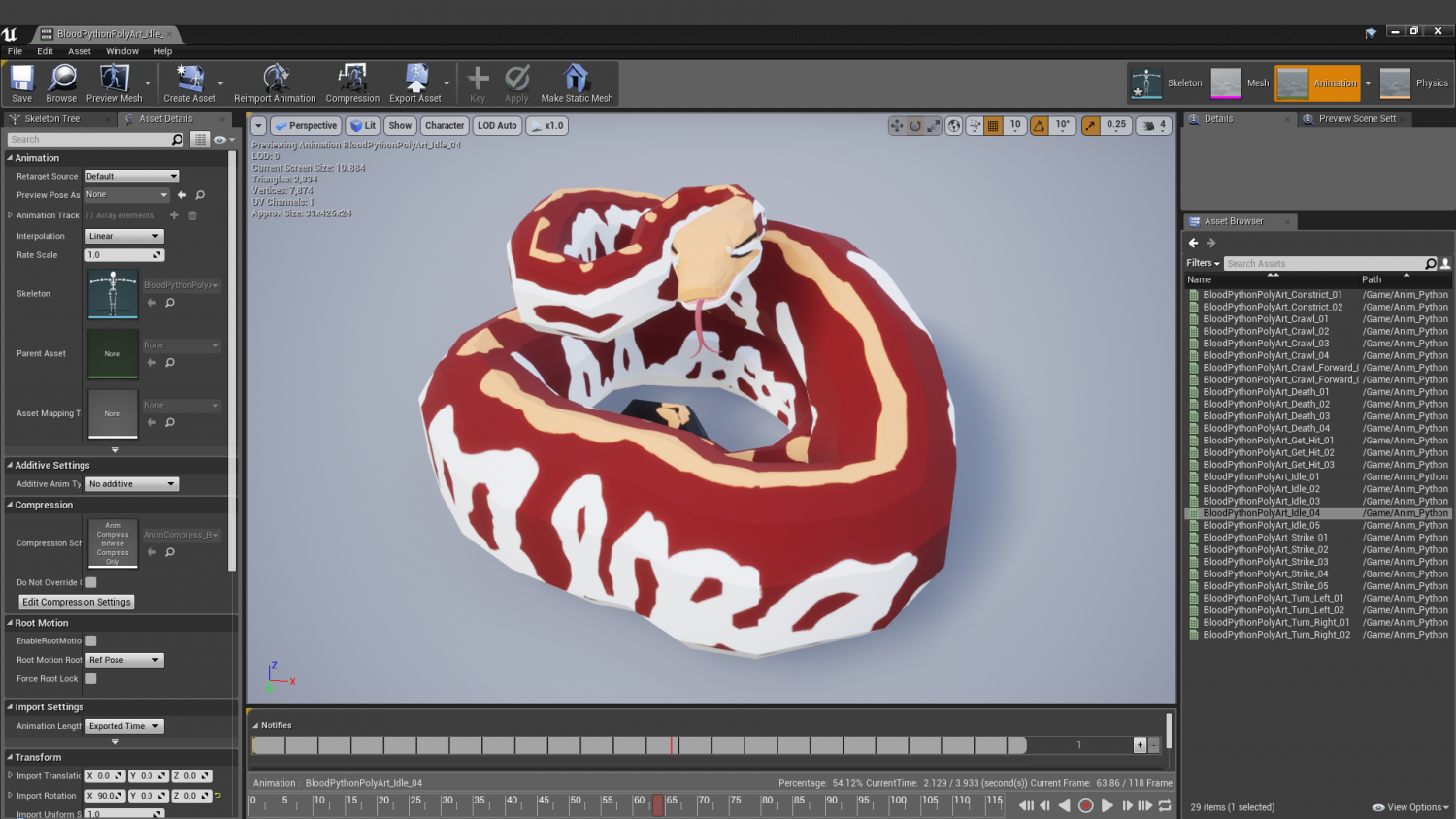 Python animation Python animation