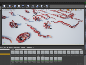 blood python - animated Modello 3D