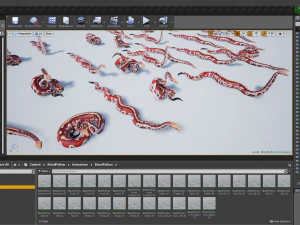 Blood python - animated 3D Model