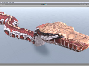 blood python - animated Modello 3D