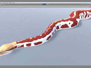 Blood python - animated 3D Model