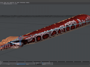 blood python - animated Modello 3D