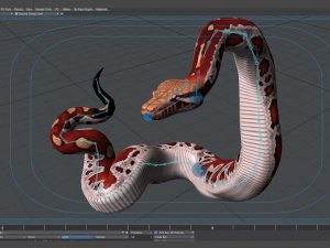 blood python - animated Modello 3D