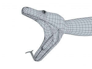 blood python - animated Modello 3D