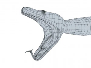 Blood python - animated 3D Model