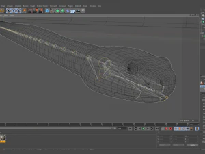 Eastern diamondback rattlesnake - animated 3D Model