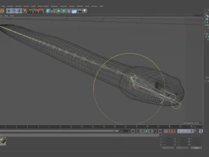 Eastern diamondback rattlesnake - animated 3D Model