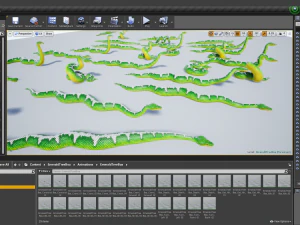Emerald tree boa - animated 3D Model