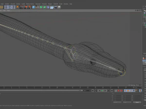 Emerald tree boa - animated 3D Model