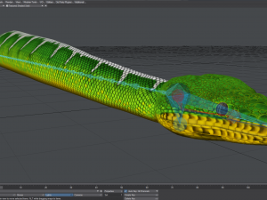 emerald tree boa - animated Model 3D