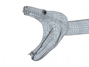 Emerald tree boa - animated 3D Model