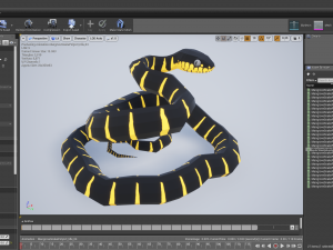 mangrove snake - animated Modèle 3D