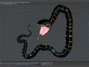 mangrove snake - animated Modèle 3D