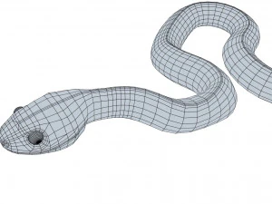 Mangrove snake - animated 3D Model