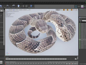 Puff adder 3D Model