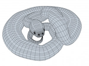 puff adder 3D Model