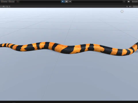 Bismarck Ringed Python - Animated 3D Model