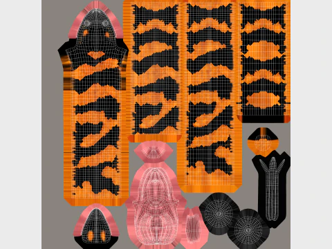 Bismarck Ringed Python - Rigged 3D Model