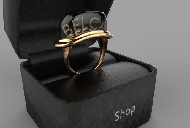 anillo para publicidad Modelo 3D .c4d .max .obj .3ds .fbx .stl .blend 