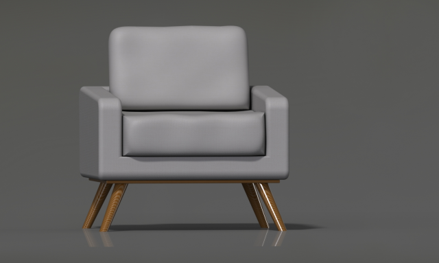 armchair Model 3D .c4d .max .obj .3ds .fbx .stl .blend
