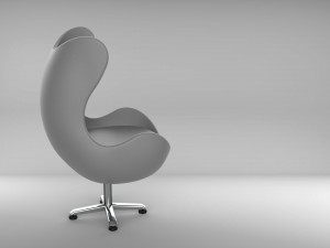 egg chair Model 3D