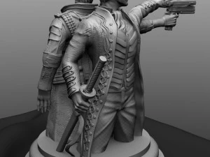 devil may cry 3 jackpot statue dante and vergil busts for 3d prinitng 3D Print Model