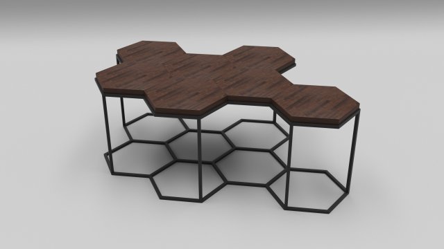 coffee table molecule Model 3D .c4d .max .obj .3ds .fbx .stl .blend 