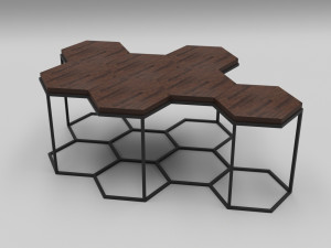 coffee table molecule 3D Model