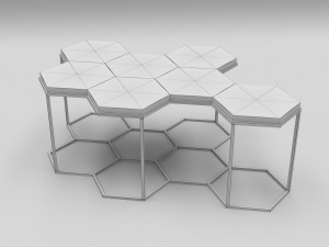 coffee table molecule Model 3D