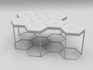 coffee table molecule 3D Model