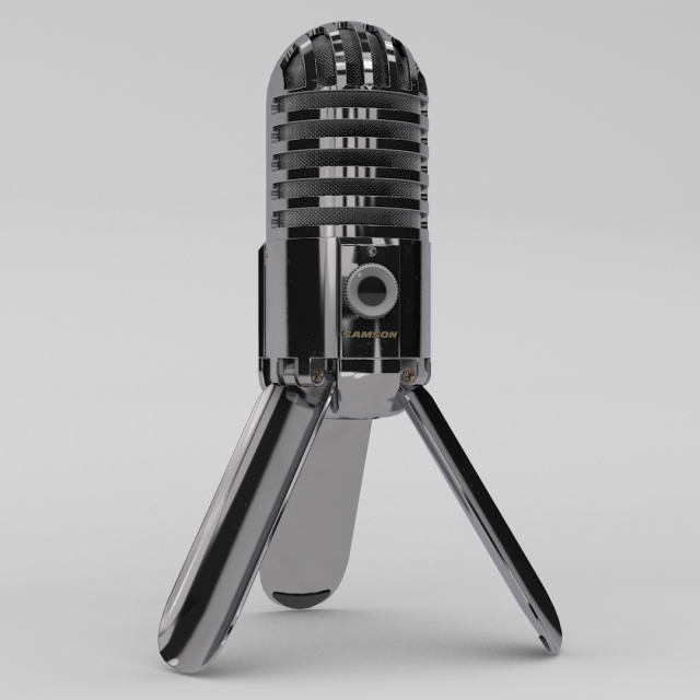 usb microphone samson meteor Model 3D .c4d .max .obj .3ds .fbx .stl .blend 