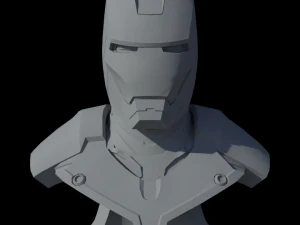 iron man mark iii bust 3D Model