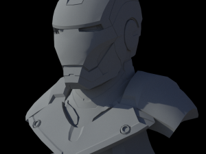 iron man mark iii bust Modello 3D