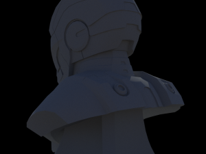 iron man mark iii bust Modello 3D