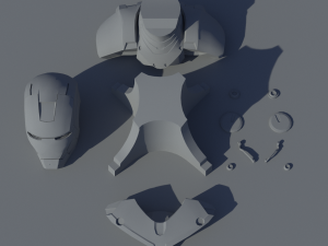iron man mark iii bust Modello 3D