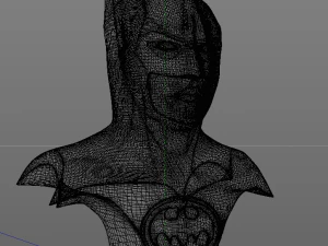 tim burton batman 1989 bust 3D Model