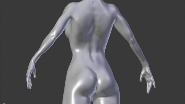 fitness girl obj stl Modèle 3D .c4d .max .obj .3ds .fbx .stl .blend 