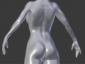 fitness girl obj stl 3D Model