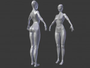 fitness girl stl obj 3D Print Model