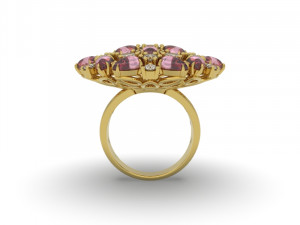 Ring Fusion Flowers Full - Jewelry 3D - AN-01 3D Druckmodell