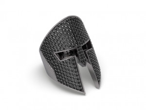 Spartan helmet Ring - Jewelry 3D - AN-513 3D प्रिंट मॉडल
